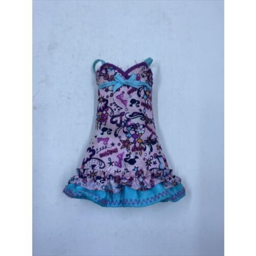 2011 Sister Slumber Party Barbie Doll Blue Pink Dress Nightie Fits SF Only